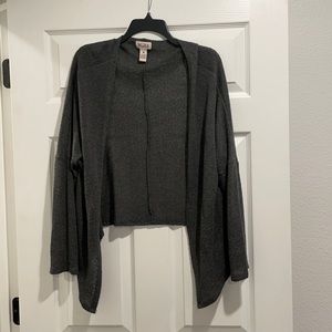 Gray cardigan